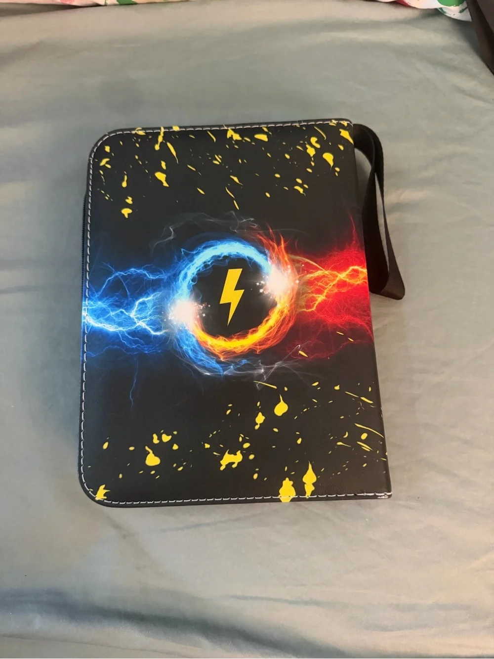 Pokemon Black Lightning Bult, Fire & Water Zip Up Binder 4 Pocket